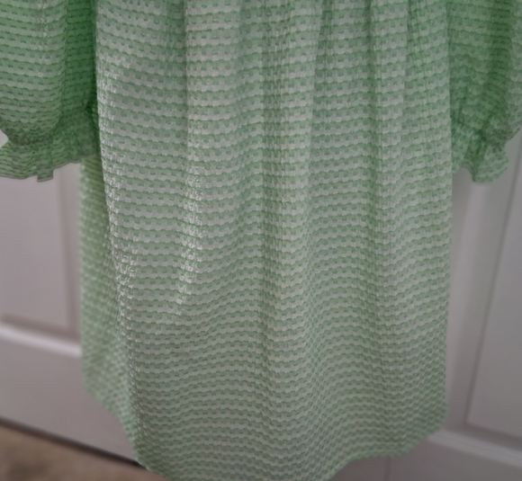 Cider Mint Green Textured Fabric With Smocked Bodice Size XL - Picture 6 of 13